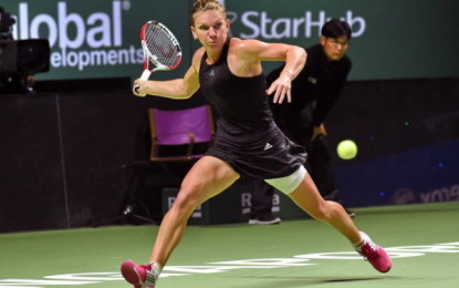 SIMONA HALEP vs. ANNIKA BECK 4-6; 6-4; 6-3. Reactia Simonei Halep, dupa prima victorie obtinuta in 2015