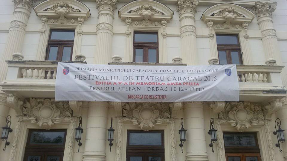 Teatrul ȘTEFAN IORDACHE va fi gazda celei de a cincea ediţii a Festivalului de Teatru Caracal, o ediţie in memoriam Amza Pellea ce se va desfășura în perioada 12 – 17 mai 2015.