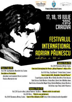 A treia ediţie a Festivalului Internaţional Adrian Păunescu începe azi la Craiova   http://www.mariustuca.ro/