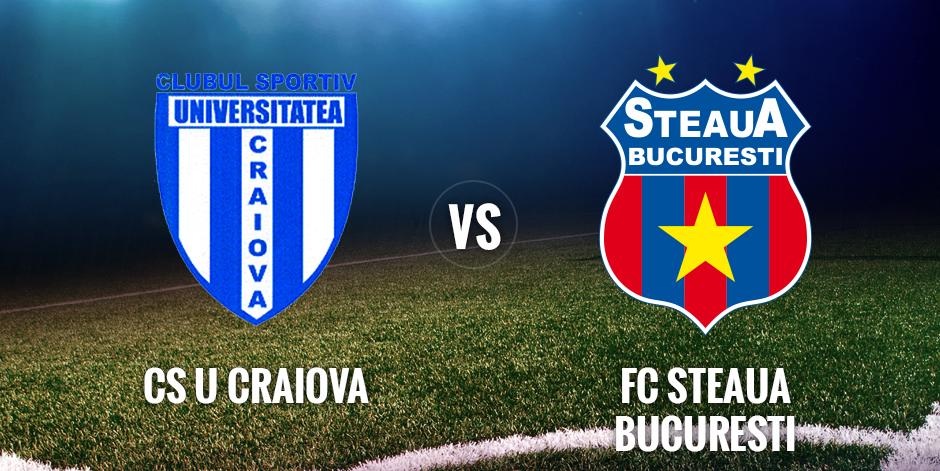 Derby-ul Steaua – Universitatea Craiova se dispută de Moş Nicolae