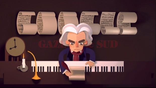 Ludwig van Beethoven, celebrat de google la 245 de ani de la nașterea compozitorului