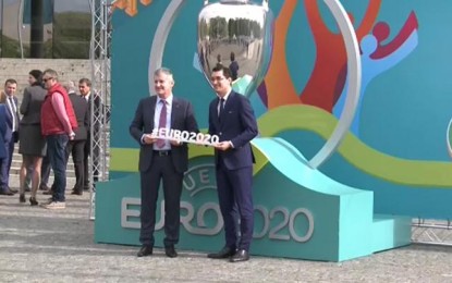 SPORT : Logo-ul Bucureştiului pentru Euro 2020 a fost lansat: Podul Basarab, element de legătură