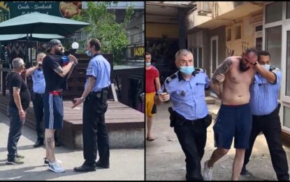 Polițiști de la Locală umiliți de un tânăr, în plină stradă, la Galați: “Pac, pac, pac și-am plecat!”